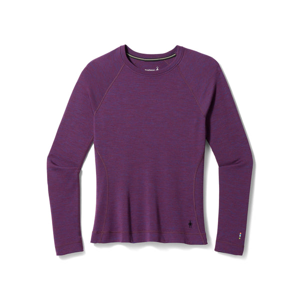 Smartwool Thermal Merino Base Layer Crew Purple Iris Heather