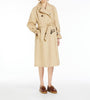 Max Mara Weekend Canasta Reversible Water-Repellent Trench Coat Honey