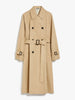 Max Mara Weekend Canasta Reversible Water-Repellent Trench Coat Honey