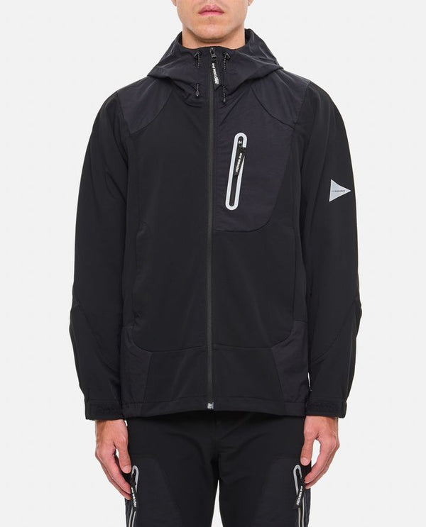 And Wander Stretch Shell Jacket Black