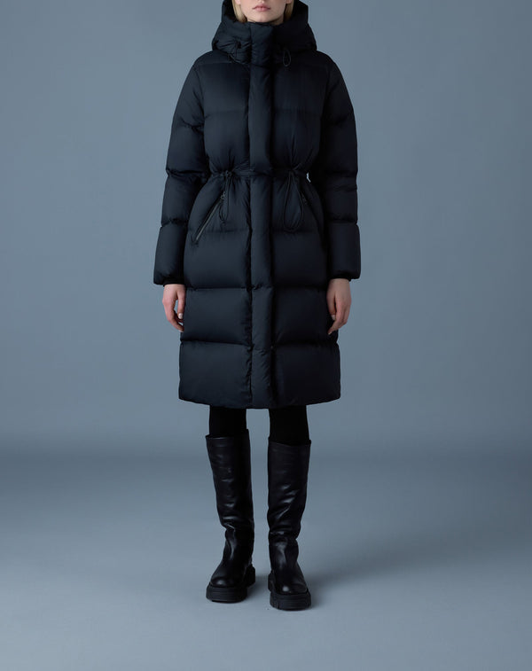 Mackage Ishani-SW Softwash Long Down Coat Black