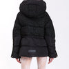 Nicole Benisti Montague Tweed Puffer Jacket Black