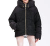 Nicole Benisti Matignon Tweed Puffer Jacket Black