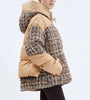 Nicole Benisti Matignon Tweed Puffer Jacket Mocha