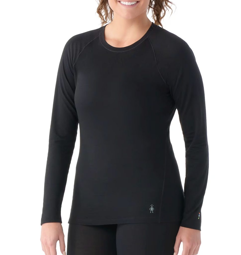 Smartwool Thermal Women's Classic All-Season Merino Base Layer Crew Boxed Black