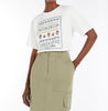 Max Mara Weekend Cabina Jersey T-Shirt White Cross