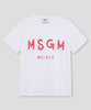 T-shirt With "Brushed" MSGM Logo