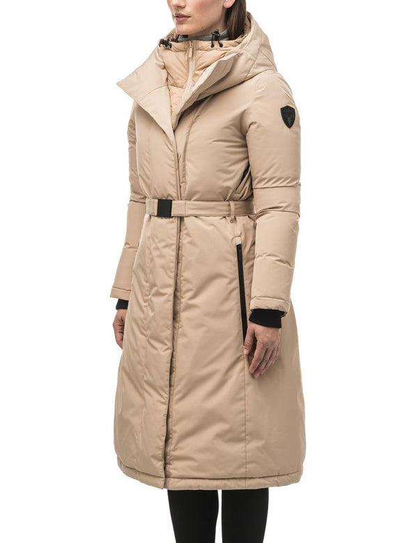 Nobis Lara Women's Belted Parka Fawn