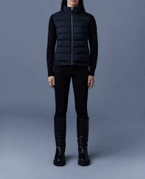 Mackage Oceane Recycled Hybrid Jacket Black