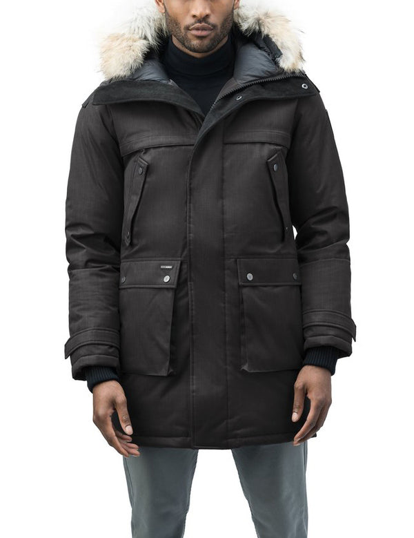 Yatesy Men's Long Parka